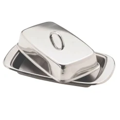 KitchenCraft Stainless Steel Butter Dish