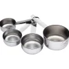 KitchenCraft Stainless Steel Measuring Cup Set - 4 Piece