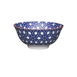 Kitchencraft Stoneware Bowl - Blue Floral