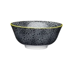 Kitchencraft Stoneware Bowl - Black Floral