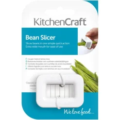 KitchenCraft Traditional Bean Slicer - White