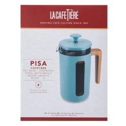 La Cafetière Pisa 8-Cup Cafetière - Sky Blue