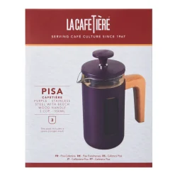 La Cafetière Pisa 3-Cup Cafetière - Purple