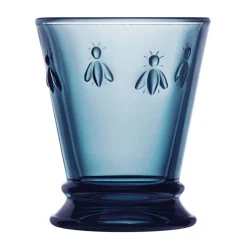 La Rochere Bee Embossed Blue Goblet Tumbler Glass - 270ml