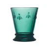 La Rochere Bee Embossed Emerald Green Goblet Tumbler Glass - 270ml