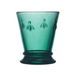La Rochere Bee Embossed Emerald Green Goblet Tumbler Glass - 270ml