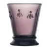 La Rochere Bee Embossed Purple Goblet Tumbler Glass - 270ml