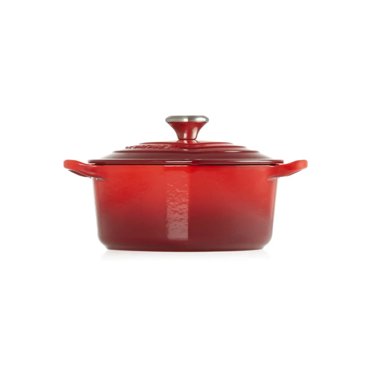 Le Creuset Cast Iron Heart Casserole with Stainless Steel Heart Knob - Cerise