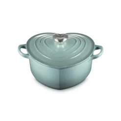 Le Creuset Cast Iron  Heart Shape Casserole Dish - Sea Salt