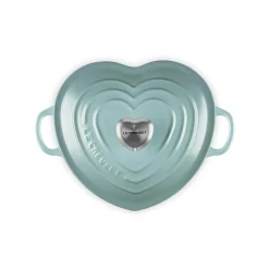 Le Creuset Cast Iron  Heart Shape Casserole Dish - Sea Salt