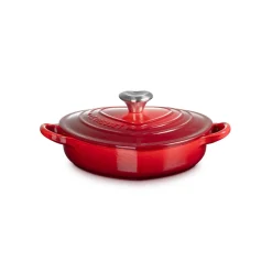Le Creuset Cast Iron  Heart Shape Dish with Lid - Cerise