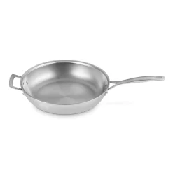 Le Creuset Classic 3-Ply Stainless Steel 28cm Uncoated Frying Pan with Helper Handle