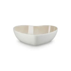 Le Creuset 30cm Heart Stoneware Serving Bowl - Meringue