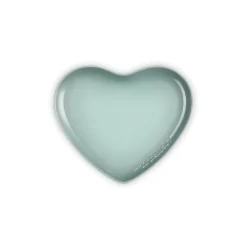 Le Creuset 23cm Heart Stoneware Plate - Sea Salt