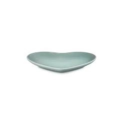Le Creuset 23cm Heart Stoneware Plate - Sea Salt
