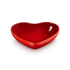 Le Creuset 20cm Heart Stoneware Bowl - Cerise