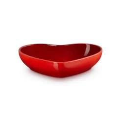 Le Creuset 20cm Heart Stoneware Bowl - Cerise