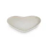 Le Creuset 23cm Heart Stoneware Plate - Meringue