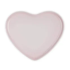 Le Creuset 32cm Heart Stoneware Serving Platter - Shell Pink