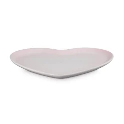 Le Creuset 32cm Heart Stoneware Serving Platter - Shell Pink