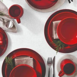 Le Creuset 27cm Stoneware Coupe Dinner Plate - Cerise