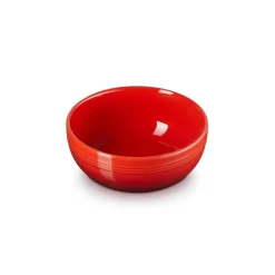 Le Creuset 16cm Stoneware Coupe Cereal Bowl - Cerise