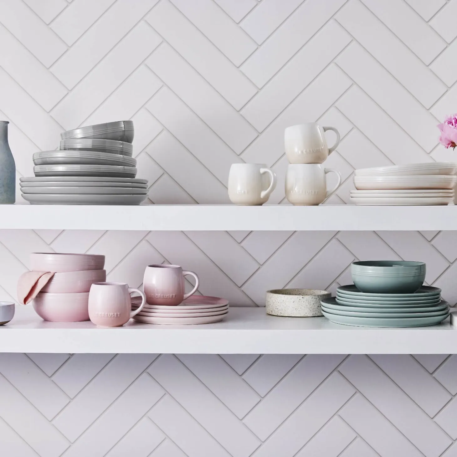 Le Creuset 22cm Stoneware Coupe Side Plate - Sea Salt