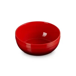 Le Creuset 20cm Stoneware Coupe Serve Bowl - Cerise