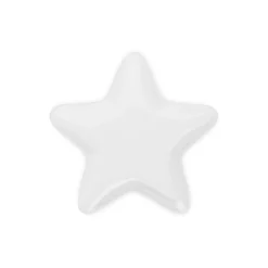 Le Creuset 20cm Stoneware Christmas Star Plate - White