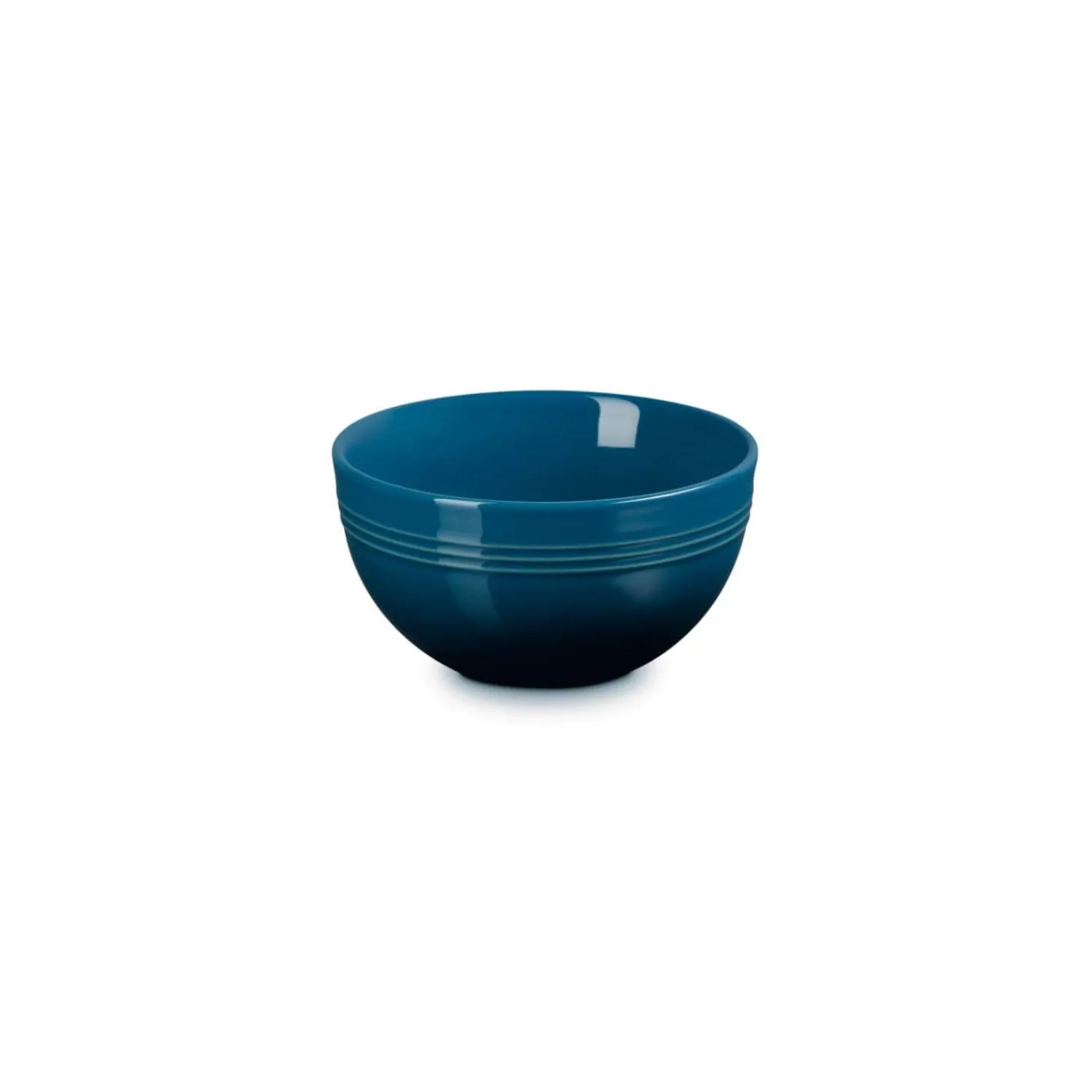 Le Creuset 12cm Stoneware Round Coupe Snack Bowl - Deep Teal