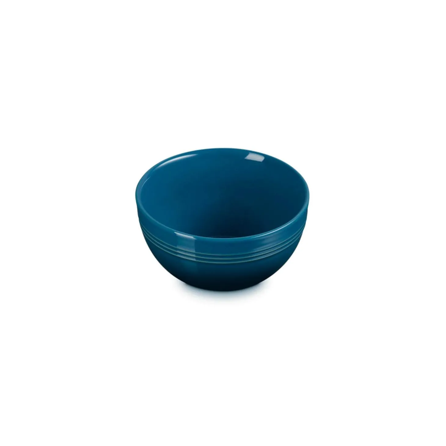 Le Creuset 12cm Stoneware Round Coupe Snack Bowl - Deep Teal