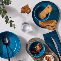 Le Creuset 12cm Stoneware Round Coupe Snack Bowl - Deep Teal