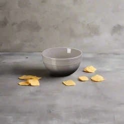 Le Creuset 12cm Stoneware Round Coupe Snack Bowl - Flint