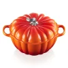 Le Creuset Halloween Cast Iron 24cm Pumpkin Casserole Dish - Volcanic
