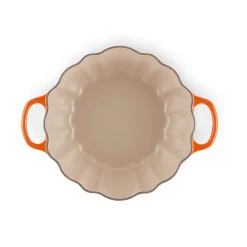 Le Creuset Halloween Cast Iron 24cm Pumpkin Casserole Dish - Volcanic