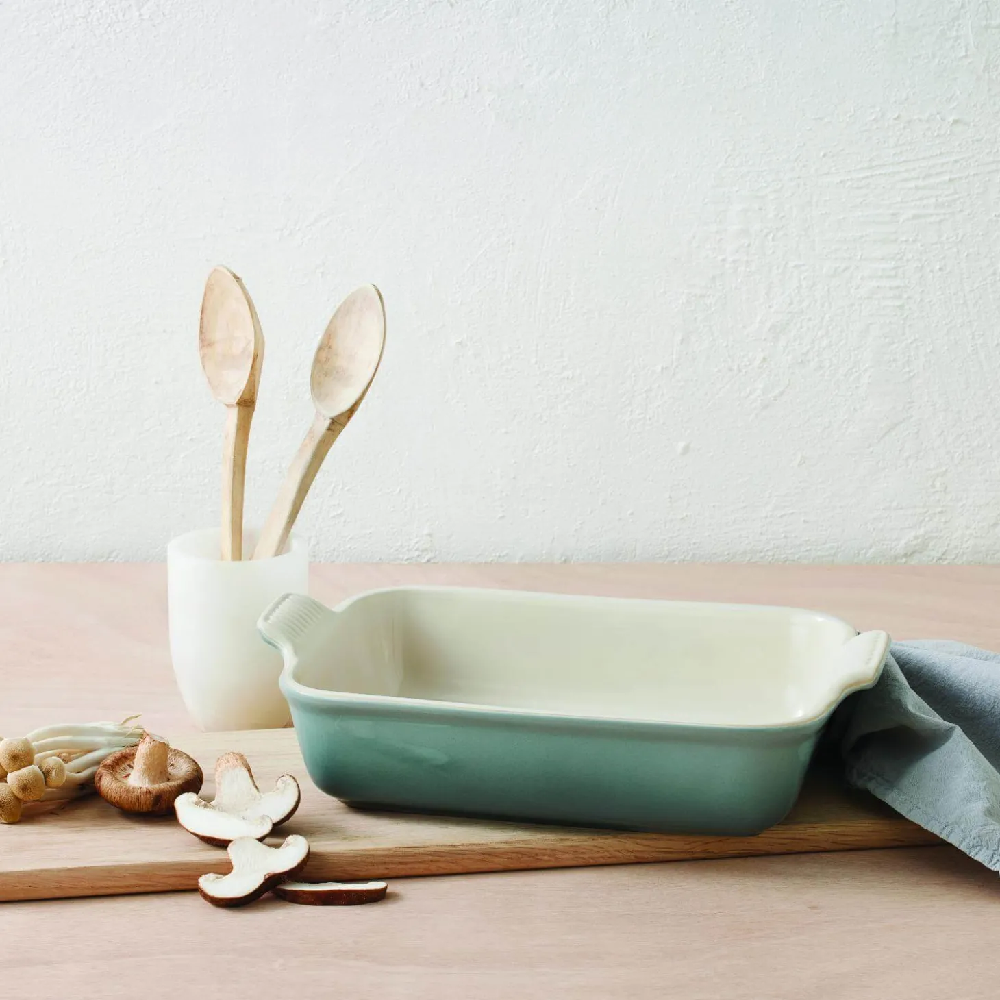 Le Creuset Heritage Stoneware 19cm Rectangular Dish - Sea Salt