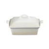 Le Creuset Heritage Stoneware 23cm Square Dish with Lid - Meringue