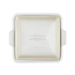 Le Creuset Heritage Stoneware 23cm Square Dish with Lid - Meringue