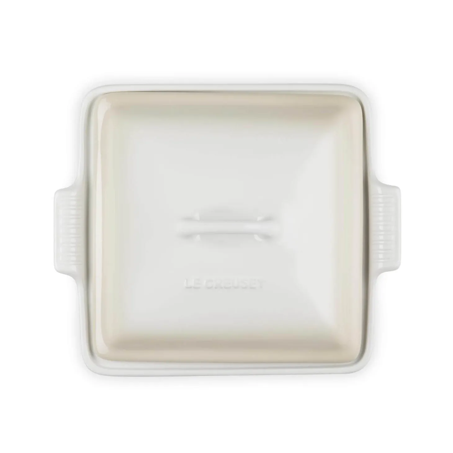 Le Creuset Heritage Stoneware 23cm Square Dish with Lid - Meringue