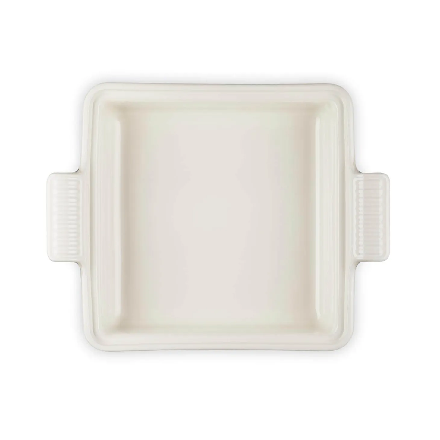 Le Creuset Heritage Stoneware 23cm Square Dish with Lid - Meringue
