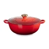 Le Creuset Holly Signature Cast Iron 26cm Soup Pot - Cerise