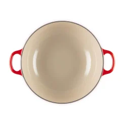 Le Creuset Holly Signature Cast Iron 26cm Soup Pot - Cerise