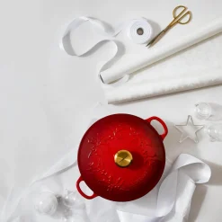 Le Creuset Holly Signature Cast Iron 26cm Soup Pot - Cerise