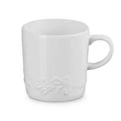 Le Creuset Holly Stoneware 350ml Mug - White