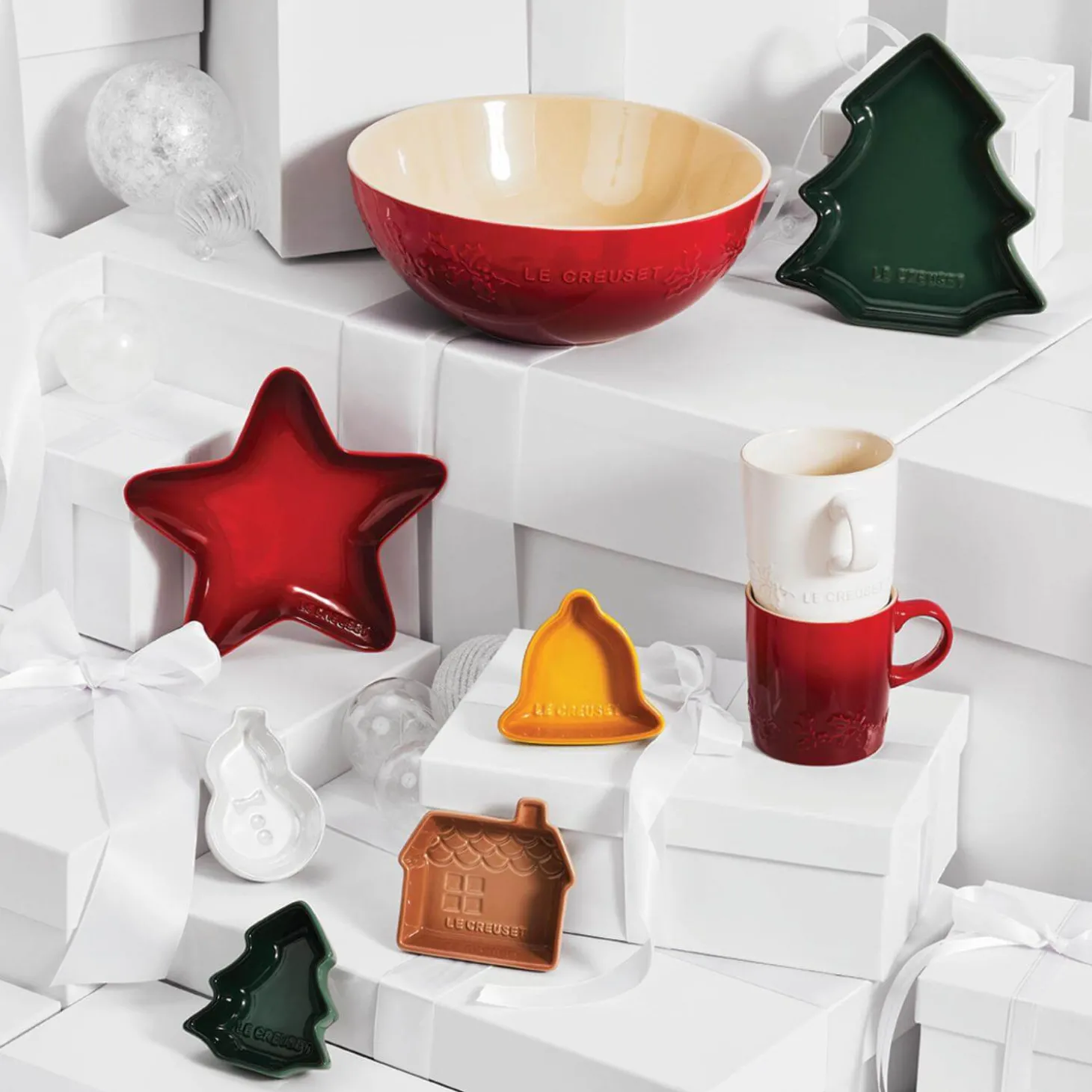 Le Creuset Holly Stoneware Cappuccino Mug - Cerise