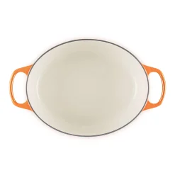 Le Creuset Limited Edition Signature 29cm Cast Iron Oval Casserole - Flamme Doree