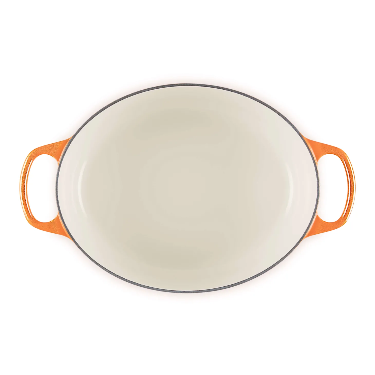 Le Creuset Limited Edition Signature 29cm Cast Iron Oval Casserole - Flamme Doree