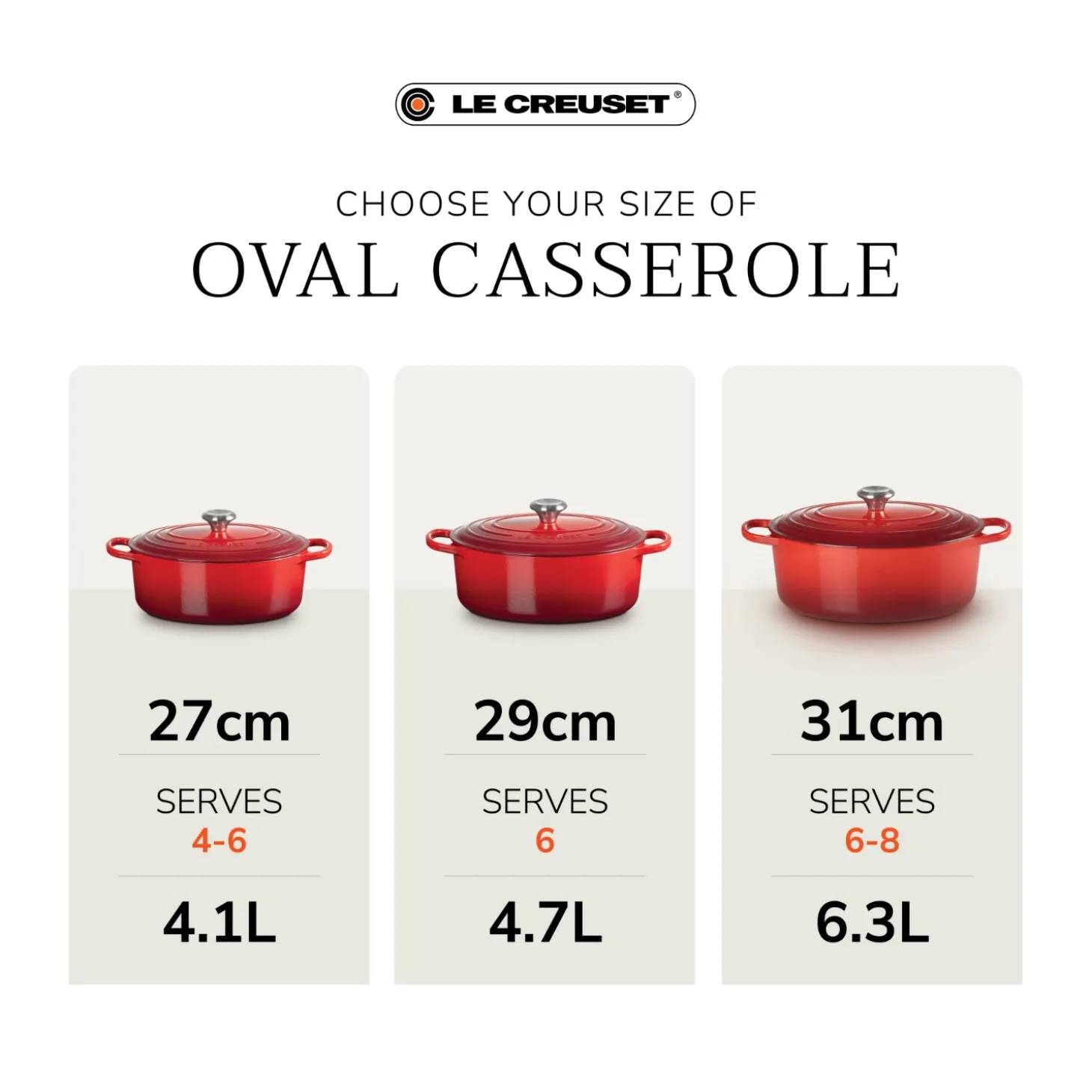 Le Creuset Limited Edition Signature 29cm Cast Iron Oval Casserole - Flamme Doree