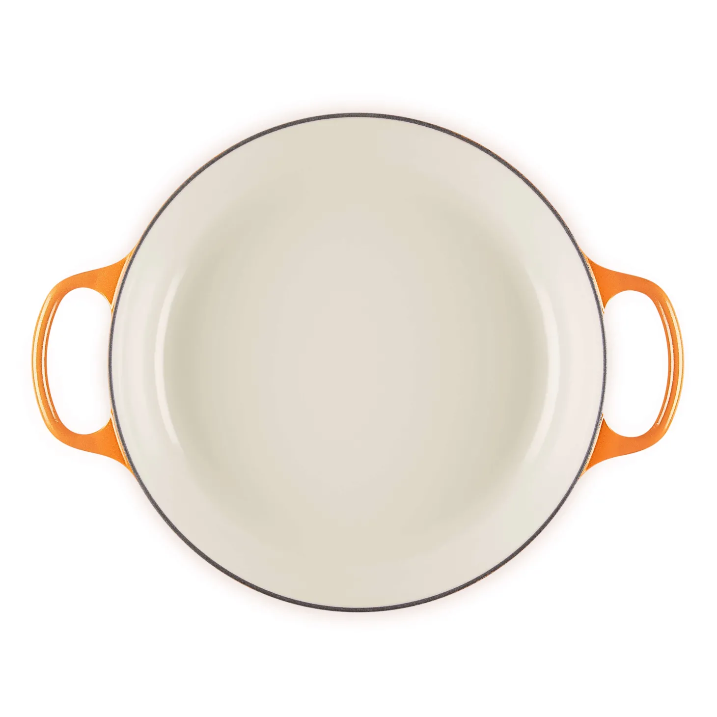 Le Creuset Limited Edition Signature 30cm Cast Iron Shallow Casserole - Flamme Doree