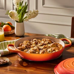 Le Creuset Limited Edition Signature 30cm Cast Iron Shallow Casserole - Flamme Doree